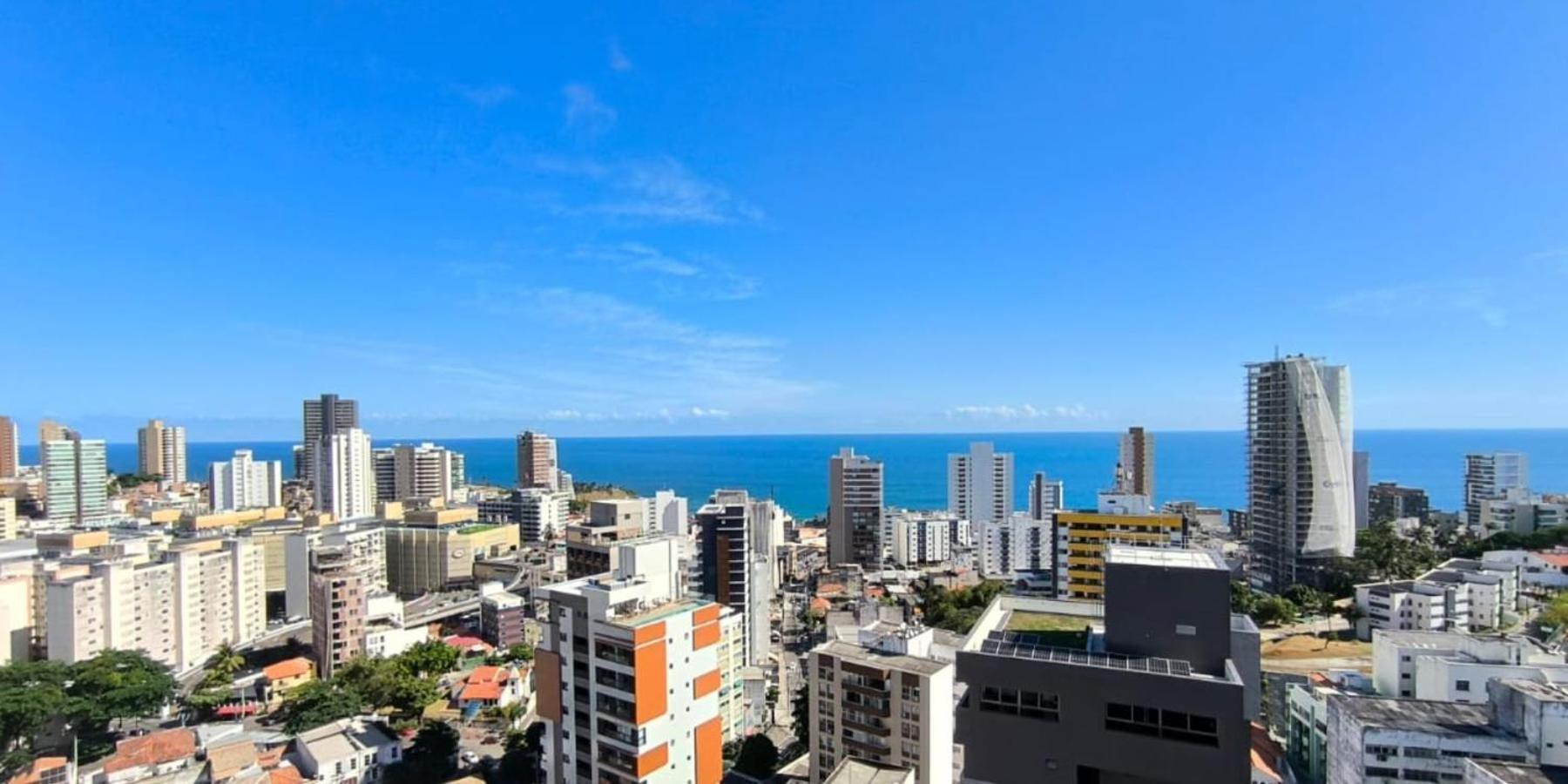 Lindo Vista Mar Na Barra Com Piscina No Rooftop Do Edf, Proximo Ao Porto Da Barra 公寓 萨尔瓦多